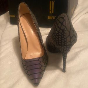 Multi Snake skin high heel